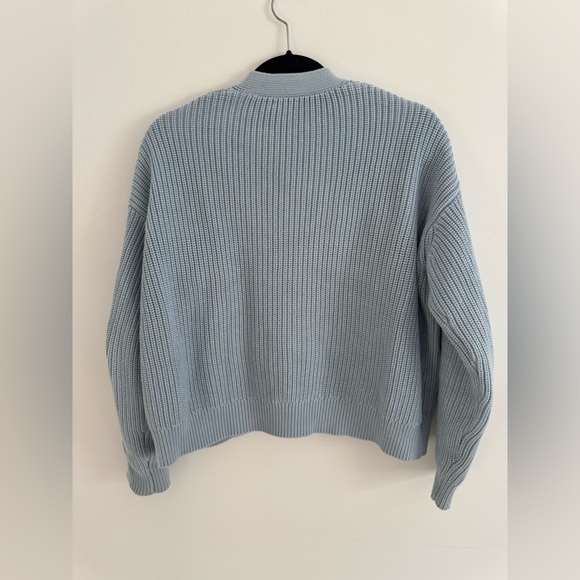 Quince Cotton Fisherman Boxy Cropped Cardigan size small - Picture 3 of 3